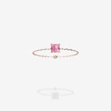 18K Rose Gold-Princess