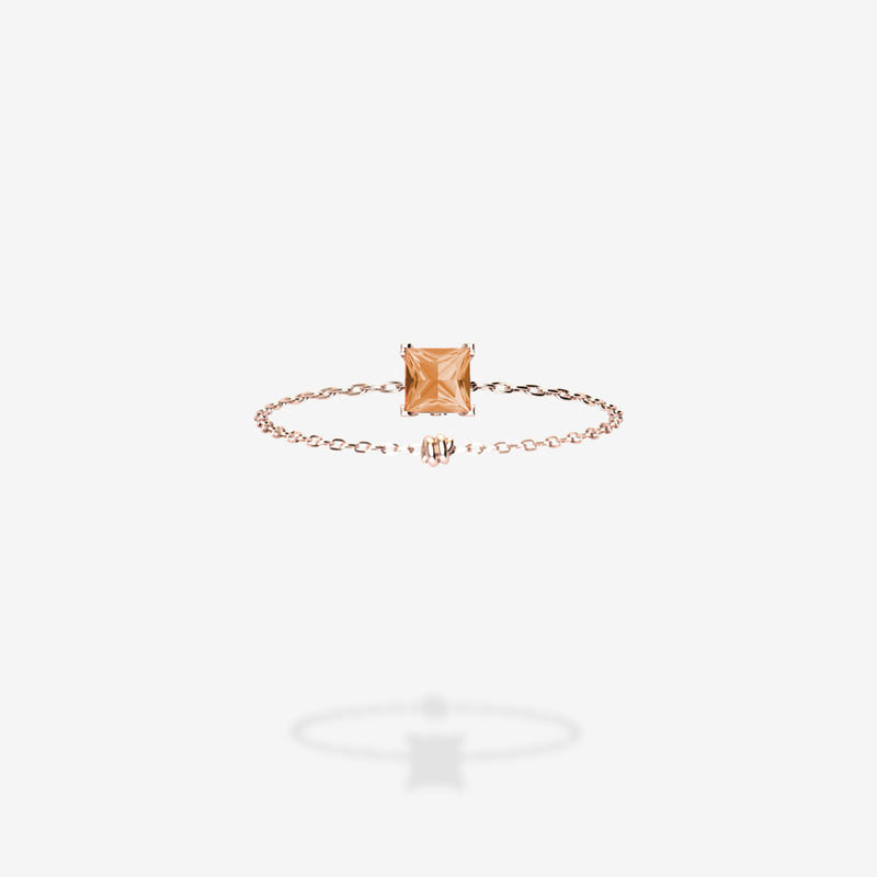 18K Rose Gold-Princess