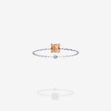 18K White Gold-Princess