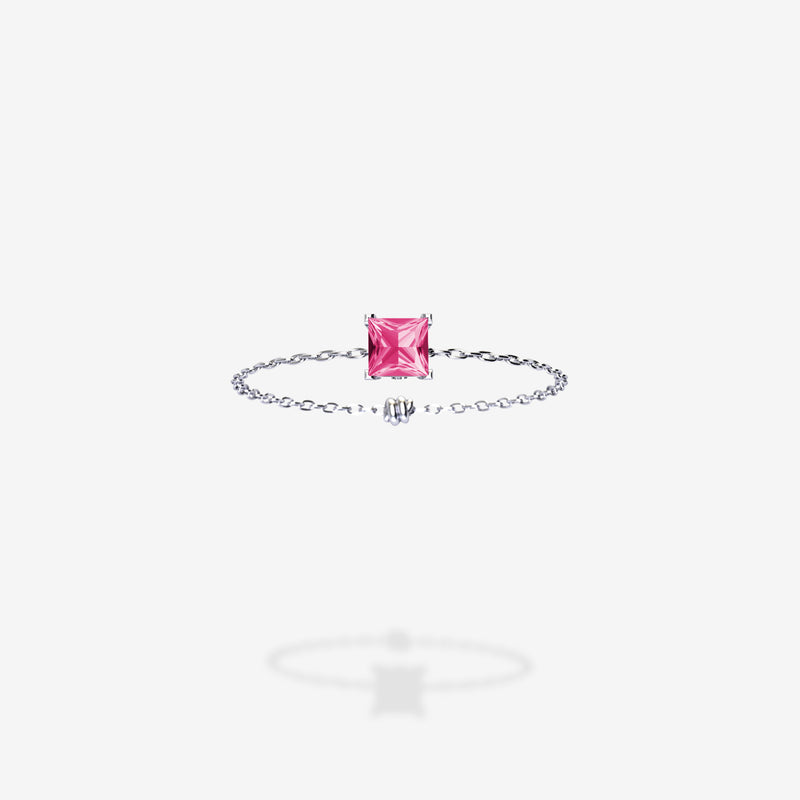 18K White Gold-Princess