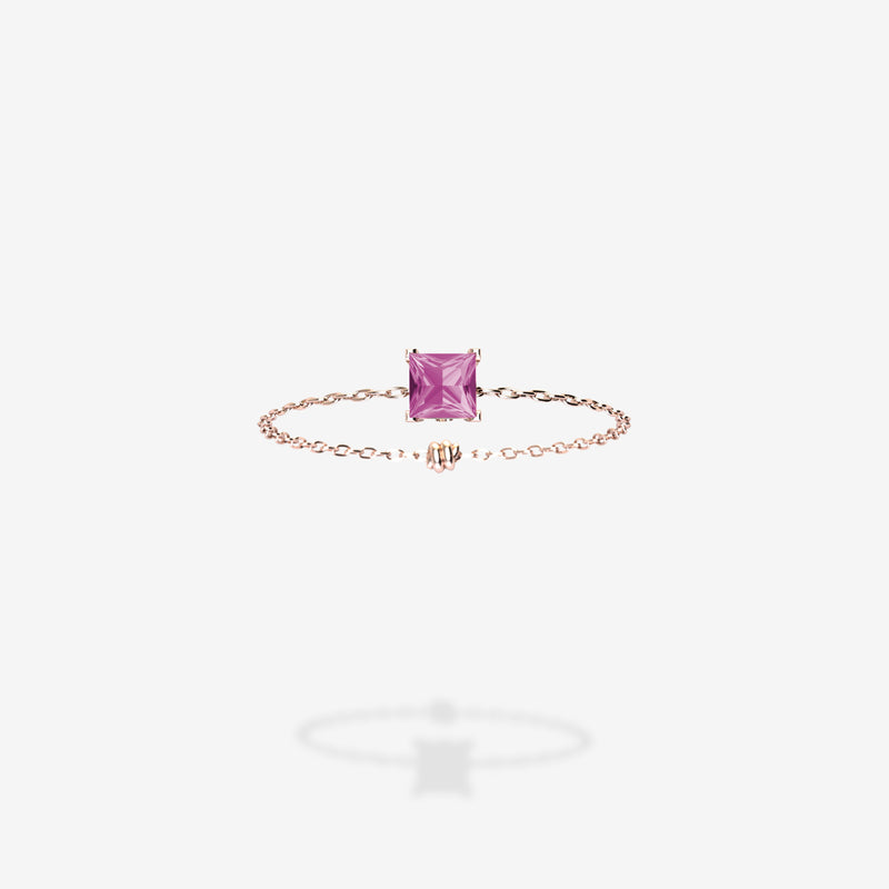 18K Rose Gold-Princess