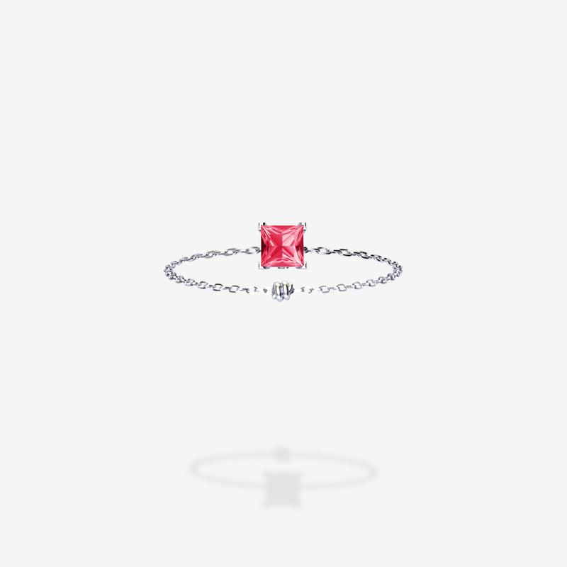 18K White Gold-Princess