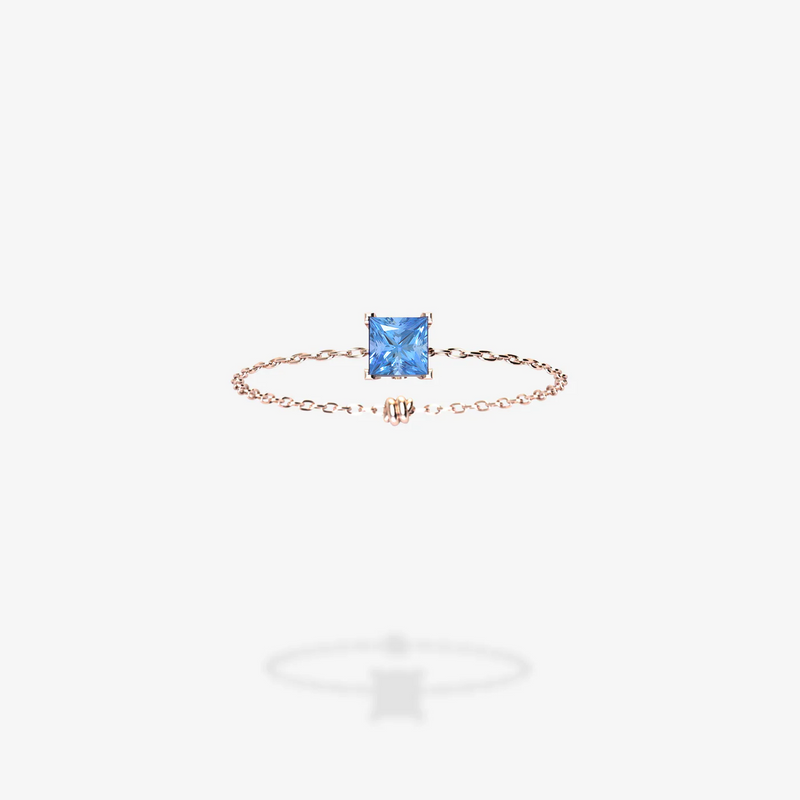 18K Rose Gold-Princess
