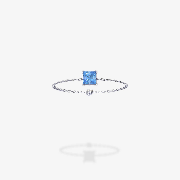 18K White Gold-Princess