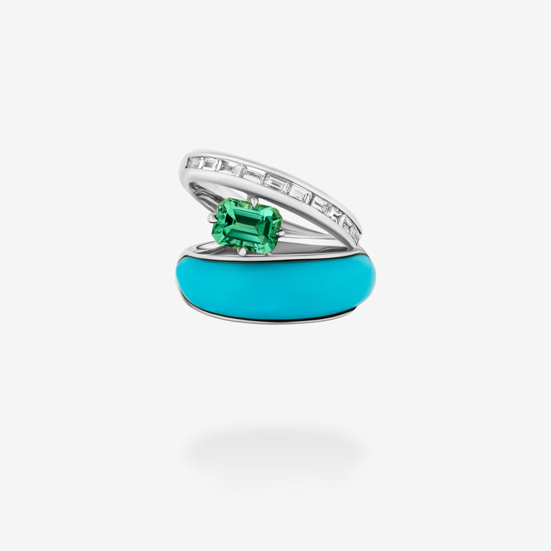 18K White Gold