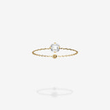 18K Yellow Gold-Asscher