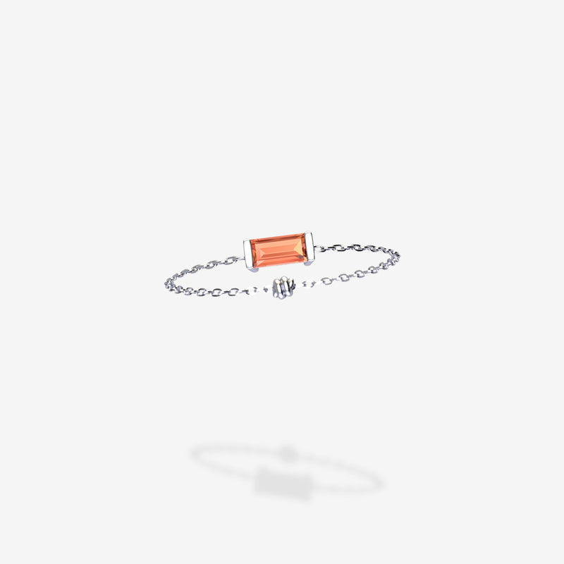 Cattina Ring - Orange Sapphire