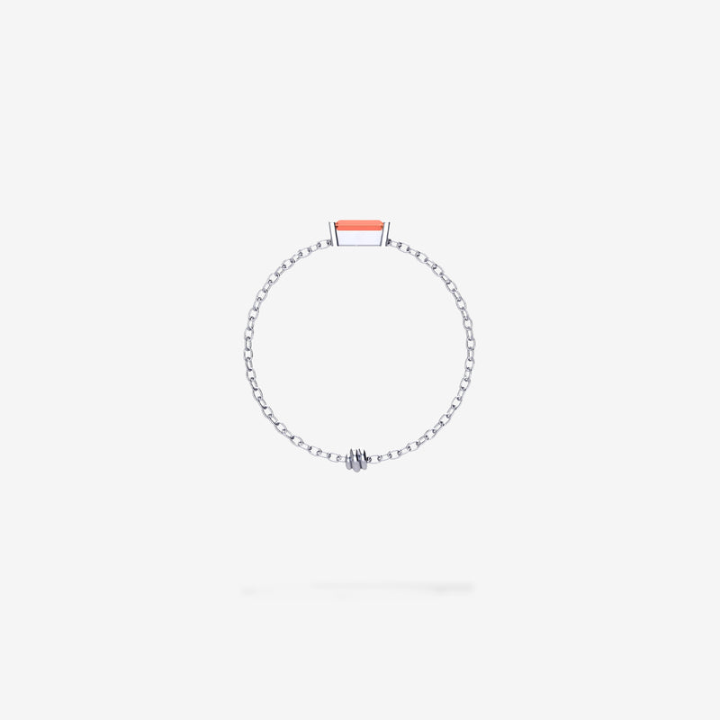 Cattina Ring - Orange Sapphire