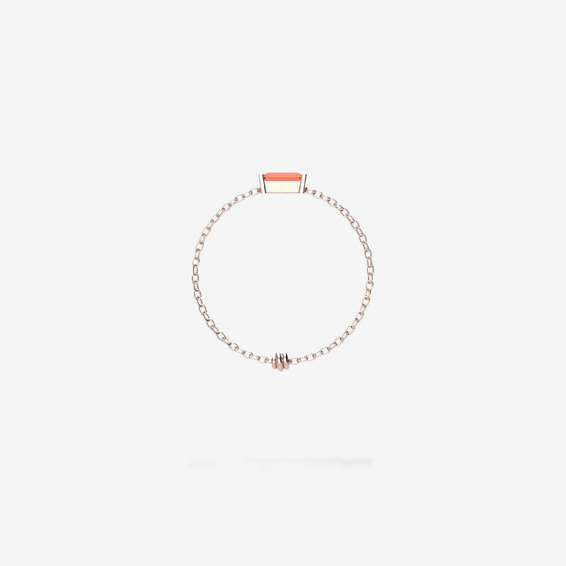 Cattina Ring - Orange Sapphire