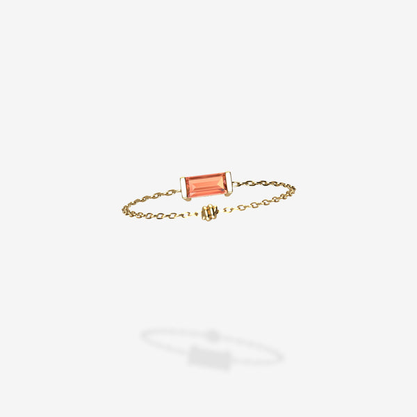 Cattina Ring - Orange Sapphire