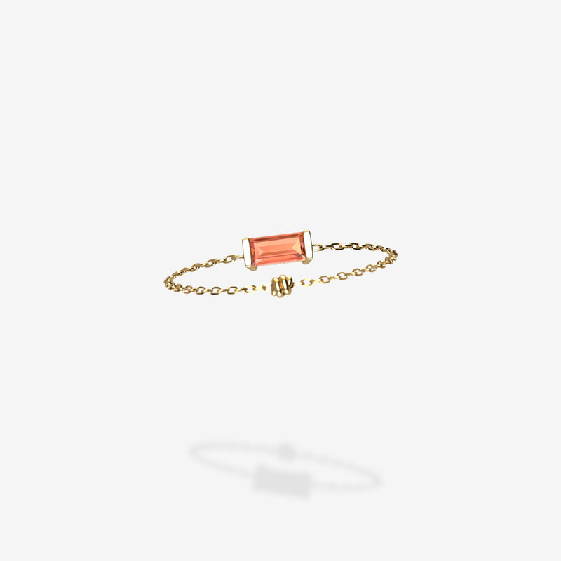 Cattina Ring - Orange Sapphire