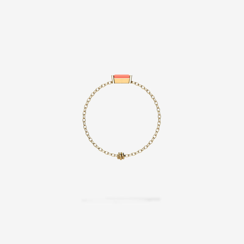 Cattina Ring - Orange Sapphire