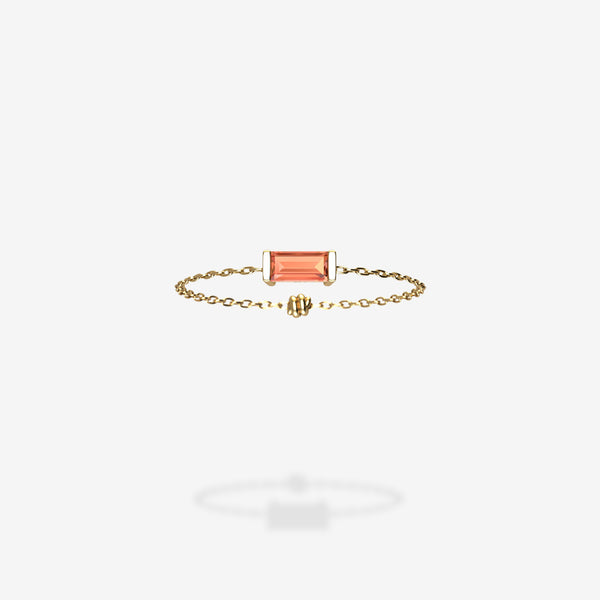 18K Yellow Gold-Baguette