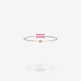 18K Rose Gold-Baguette