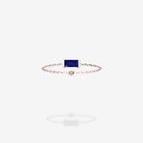 18K Rose Gold-Baguette