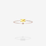 18K Rose Gold-Baguette