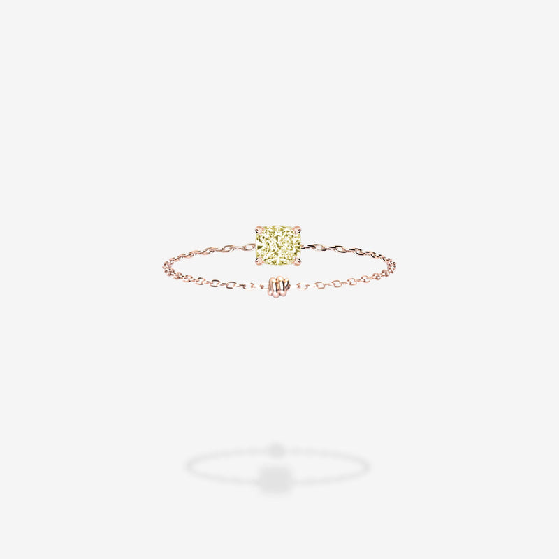 18K Rose Gold-Cushion