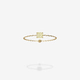18K Yellow Gold-Cushion