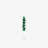 18K White Gold-Emeralds
