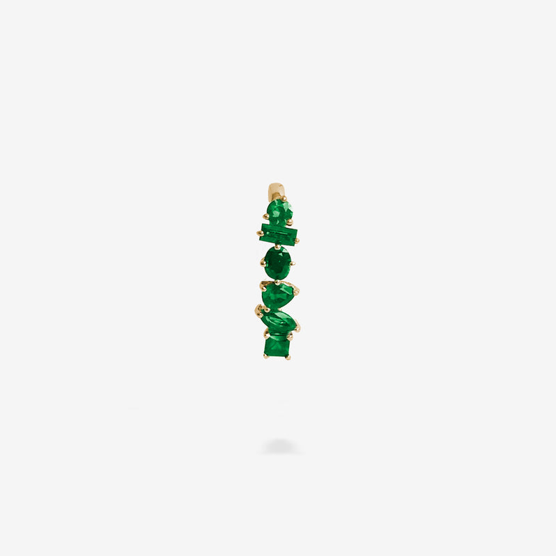 18K Yellow Gold-Emeralds