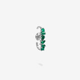 18K White Gold-Emeralds