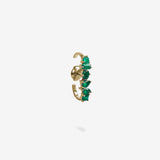 18K Yellow Gold-Emeralds