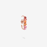 18K Rose Gold-Orange to Pink Sapphires
