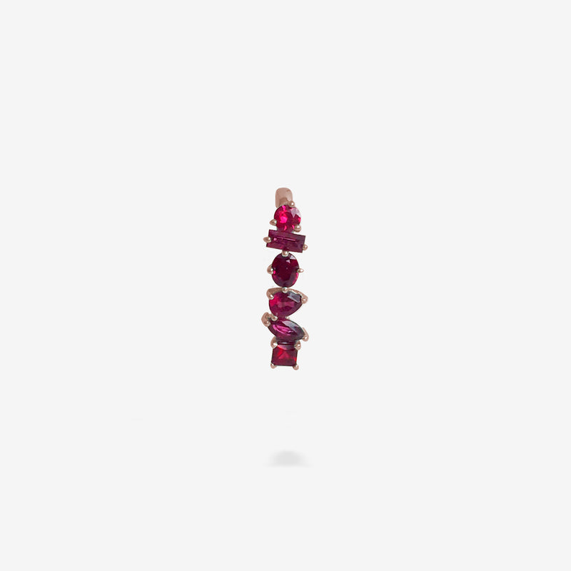 18K Rose Gold-Rubies