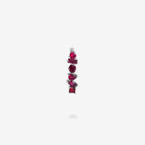 18K White Gold-Rubies