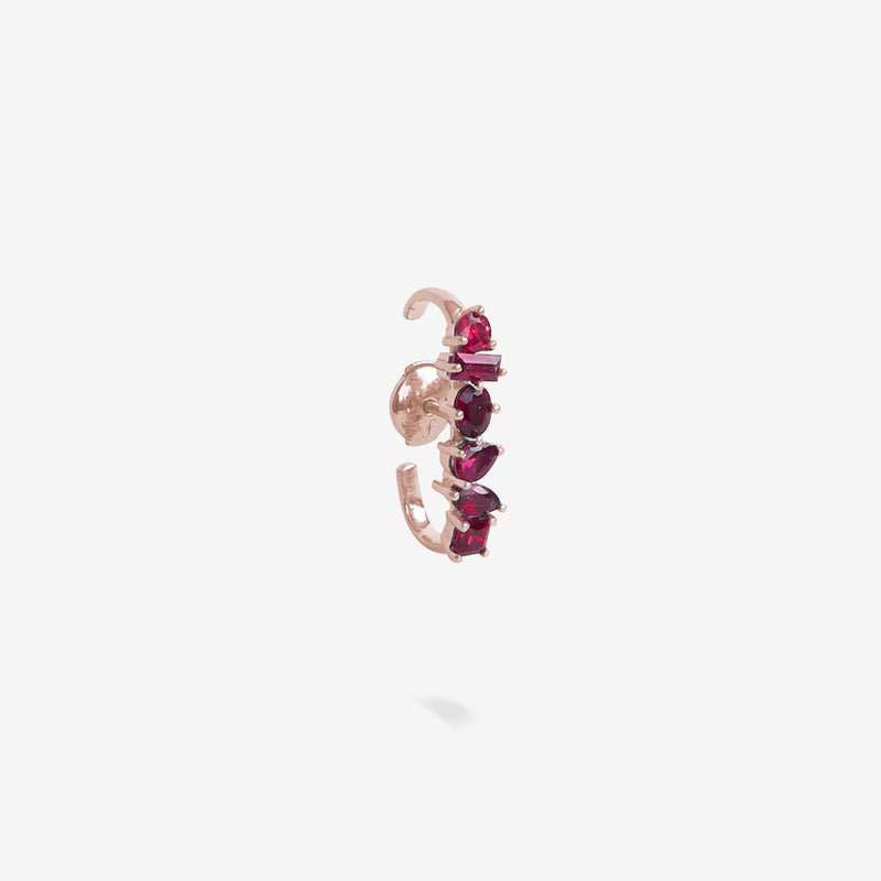 18K Rose Gold-Rubies