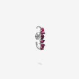 18K White Gold-Rubies