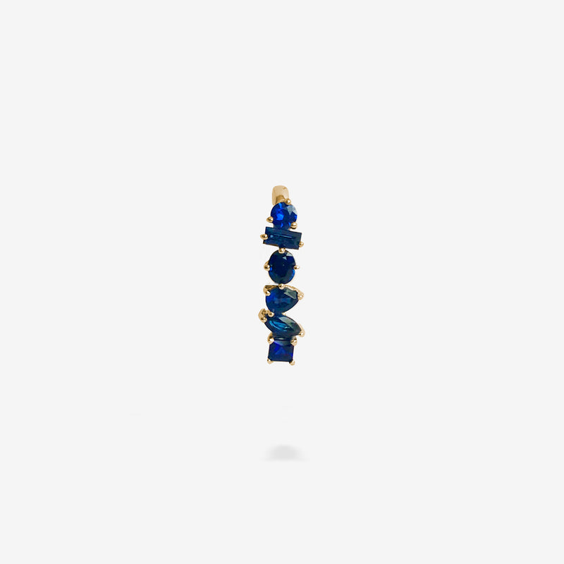 18K Yellow Gold-Sapphires