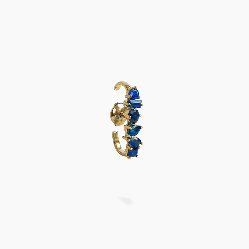18K Yellow Gold-Sapphires