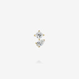 18K Yellow Gold-Asscher & Pear