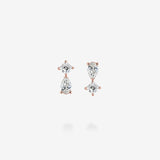18K Rose Gold-Asscher & Pears