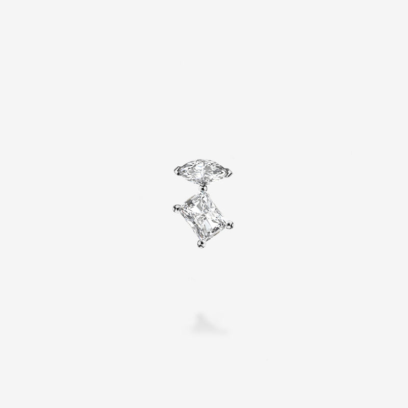 18K White Gold-Marquee & Radiant