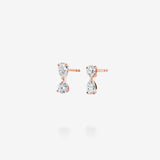 18K Rose Gold-Round & Pear