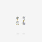 18K Yellow Gold-Round & Pear