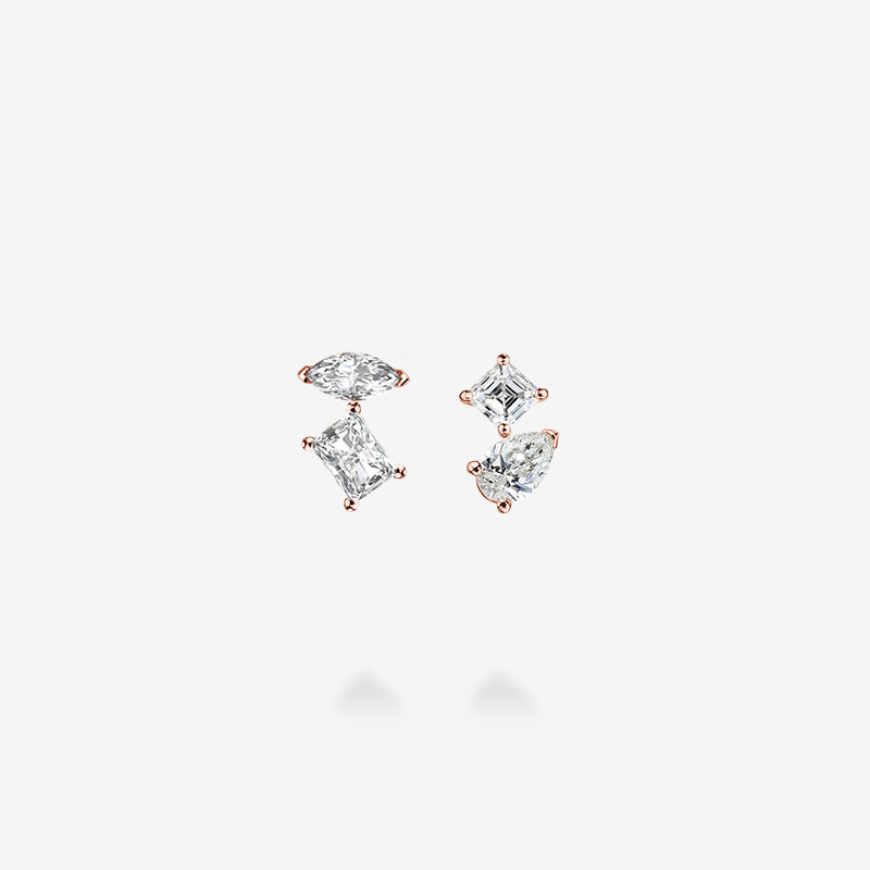 18K Rose Gold-with Radiant