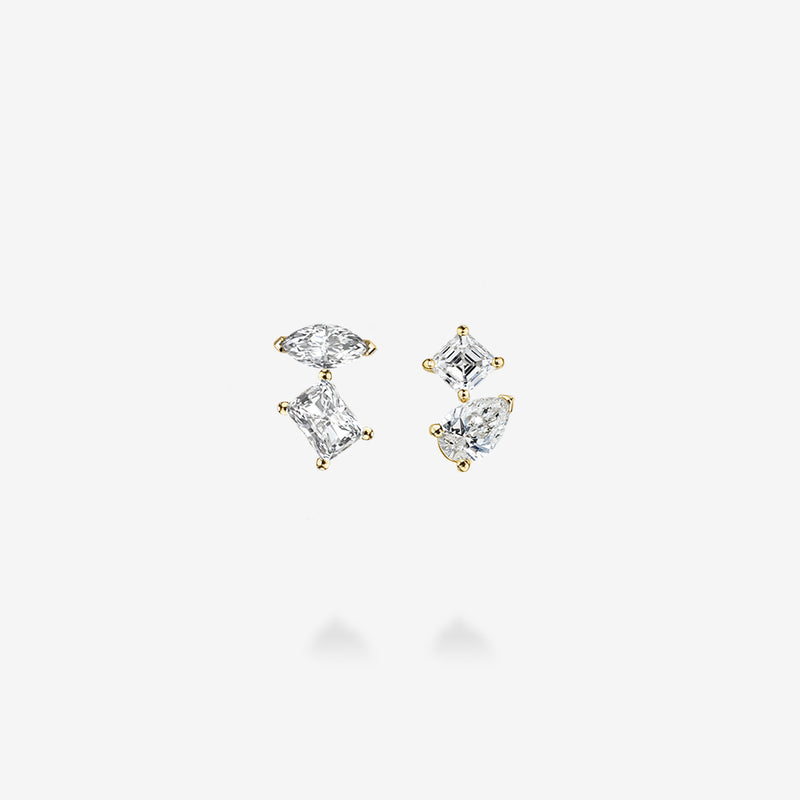 18K Yellow Gold-with Radiant