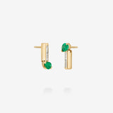 18K Yellow Gold-Emerald