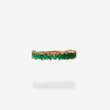 18K Yellow Gold-Emeralds