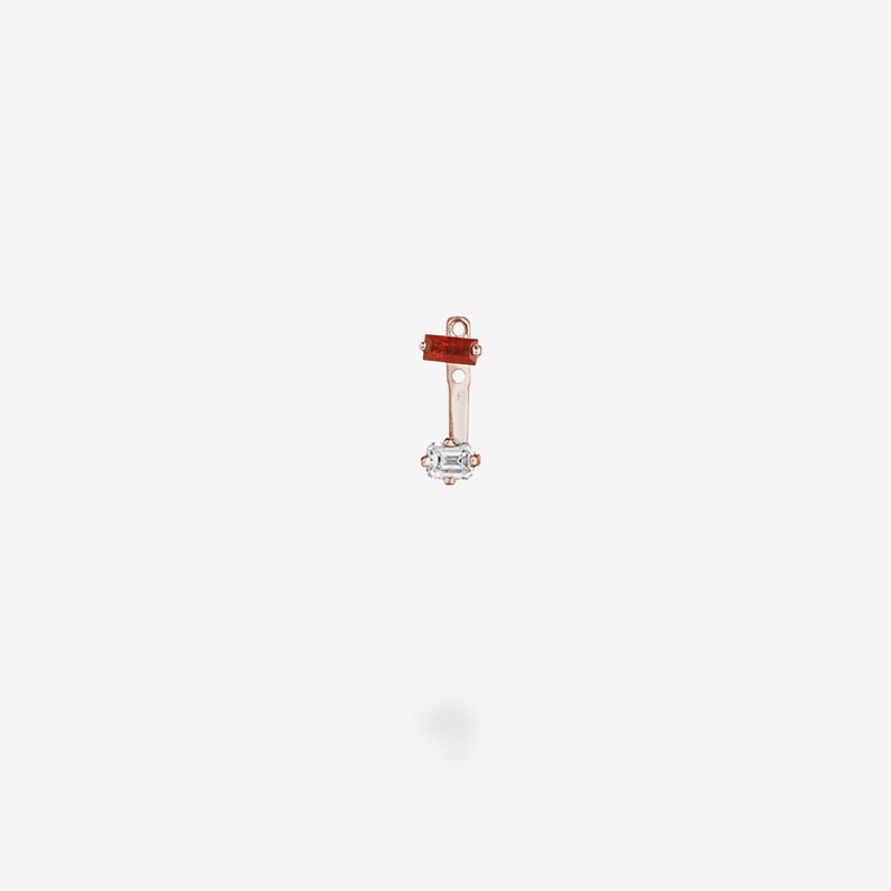 18K Rose Gold-Ruby & Diamond