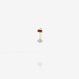 18K Yellow Gold-Ruby & Diamond