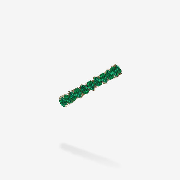 18K Yellow Gold-Emeralds
