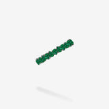 18K White Gold-Emeralds