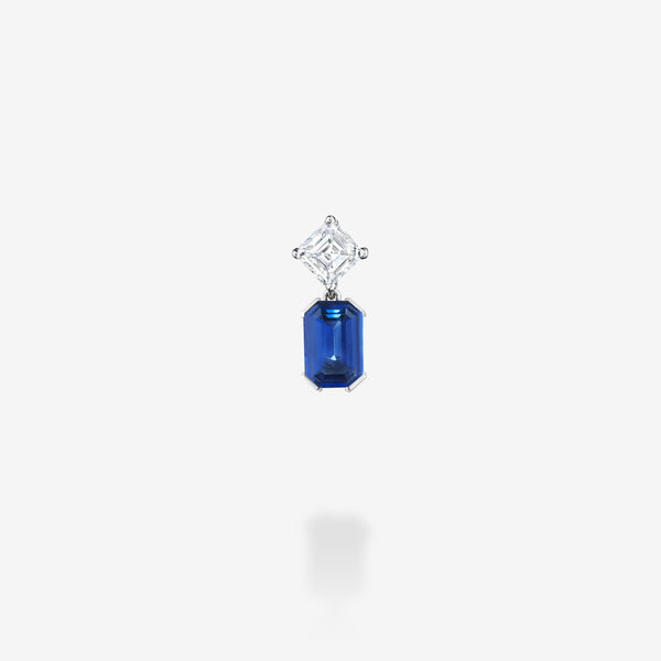 18K White Gold-Sapphire