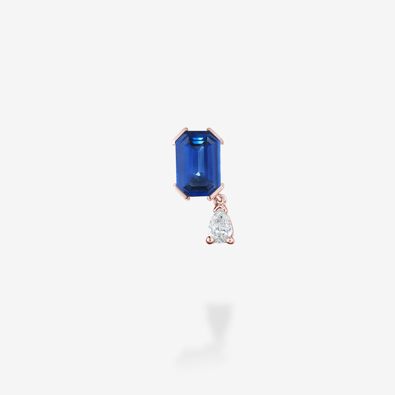 18K Rose Gold-Sapphire