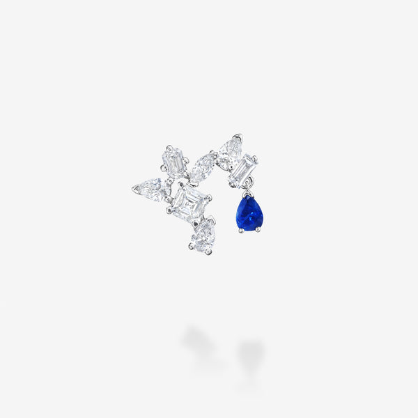 18K White Gold-Sapphire