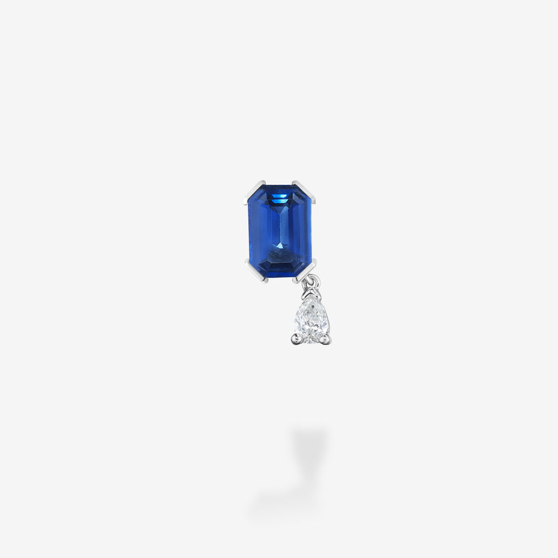 18K White Gold-Sapphire